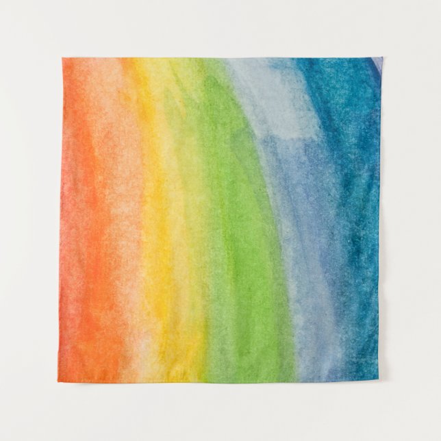Tapete De Parede Abstract watercolor rainbow colors backgroundbackg (Frente)