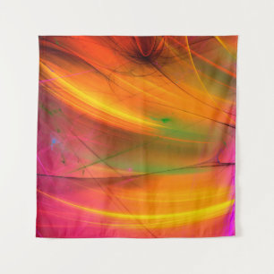 Tapete De Parede abstrato amarelo de fundo fractal 3d renderização3