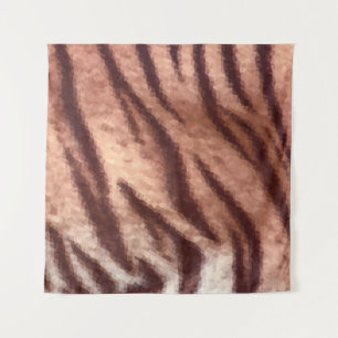 Tapete De Parede Abstrato baixo de pelagem de tigre de polia animal