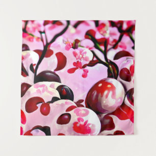 Tapete De Parede Abstrato Cherries