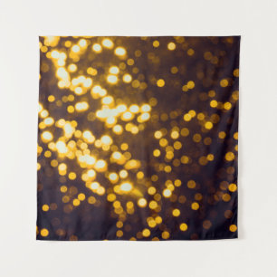 Tapete De Parede Abstrato dourado com fundo preto