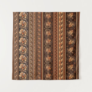 Tapete De Parede Abstrato etnia stripy ornamental vintage backgrogu