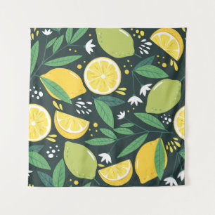 Tapete De Parede Abstrato Lemon: Arte Moderna Sem Costura.