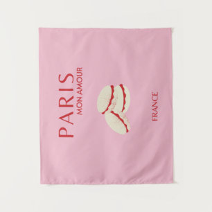 Tapete De Parede Abstrato retro Pastel Paris cor-de-rosa Pastel Via