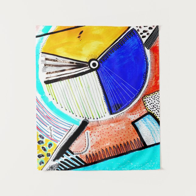 Tapete De Parede Abstrato roda (Frente)