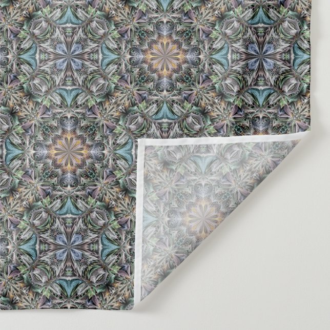 Tapete De Parede Abstrato Suculent Garden Rosette Trellis Patterno (Detalhe)