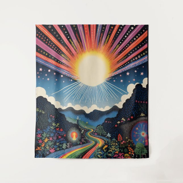 Tapete De Parede Abstrato Sunshine (Frente)