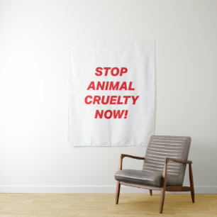 Tapete De Parede acabar com a crueldade dos animais agora