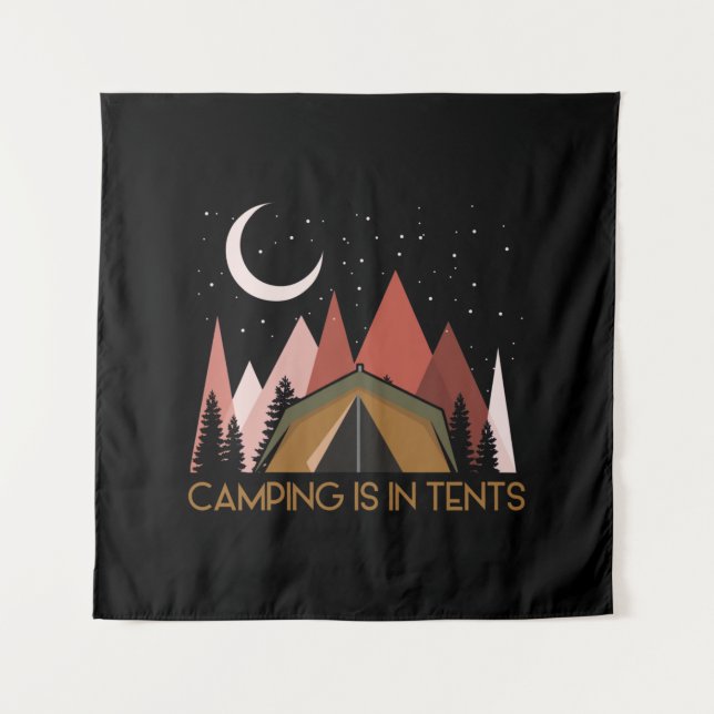Tapete De Parede Acampamento É Engraçado Em Tendas (Frente)