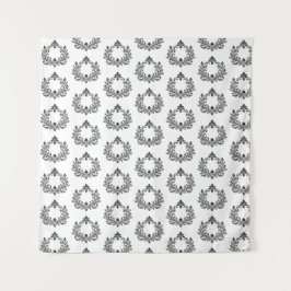 Tapete De Parede Acanthus & Antiquity, casamento preto e branco,