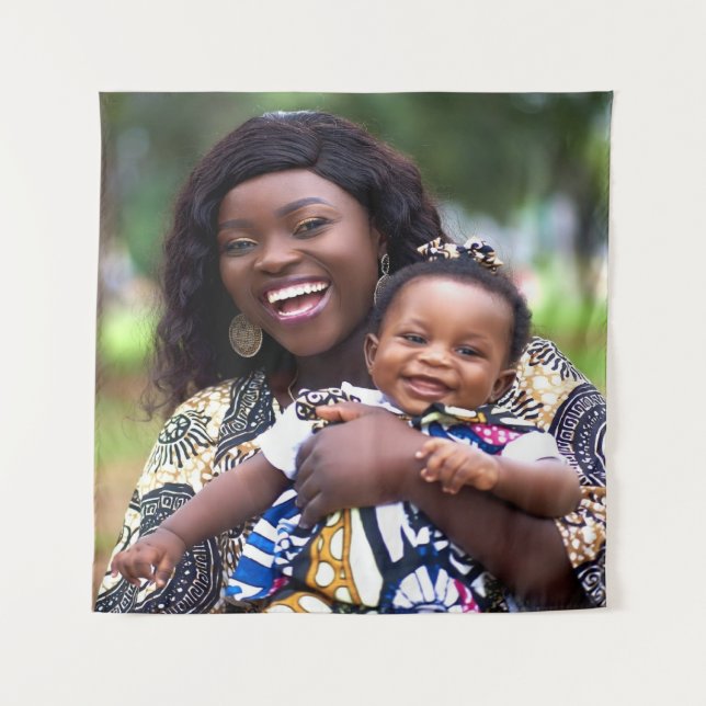 Tapete De Parede Add Baby Photo Customize Personalize (Frente)