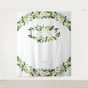 Tapete De Parede Adereço de Flor Branca para Fotografia de Chá de N
