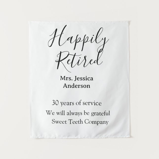 Tapete De Parede Adição de aposentadoria feliz anos de serviço apos (Frente)