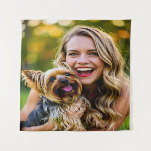 Tapete De Parede Adicionar Foto de Yorkshire Terrier Personalizar