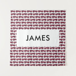 Tapete De Parede Adicione o seu nome ao caminhão de bombeiros verme