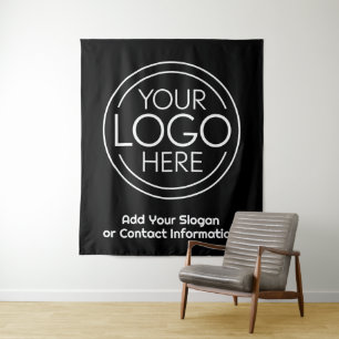 Tapete De Parede Adicione seu logotipo corporativo moderno minimali