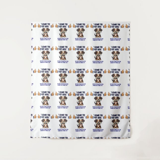 TAPETE DE PAREDE ADMIRO-TE MUITO (Frente)