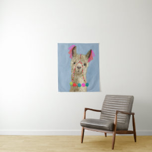 Tapete De Parede Adorned Llama - Beige