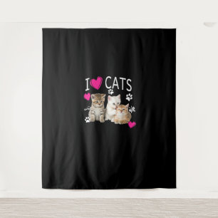 Tapete De Parede Adoro Camisas De Gatos - Amante De Gatos - Adoro G