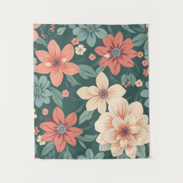 Tapete De Parede Aesthetic Floral Design Tapestry