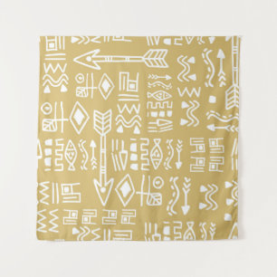 Tapete De Parede African Tribal Stripes: Boêmian Egípcio Sem Selo