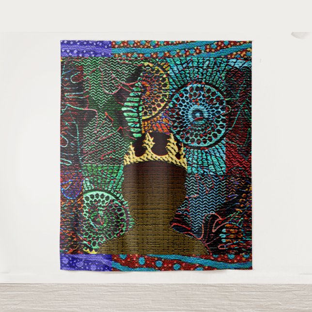 Tapete De Parede Afrocentric Young Boy King (Frente)