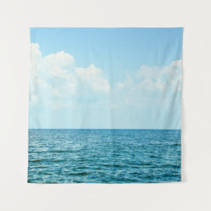 Tapete De Parede Água do oceano, Céu Azul Limpo.