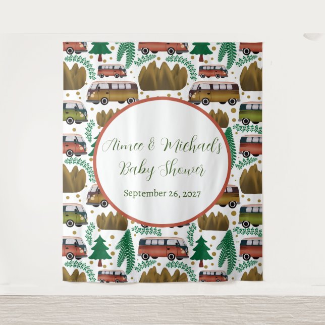 Tapete De Parede Aguardam: Chá de fraldas Neutro de Camper (Frente)