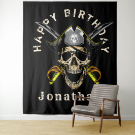 Tapete De Parede Ah, Crânio Pirata Fundo