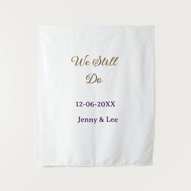 Tapete De Parede Ainda fazemos rosa marrom nome data ano boho retrô (Frente)