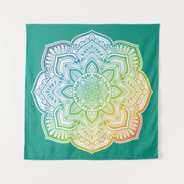 Tapete De Parede Aki Mandala Tapestry (Frente)