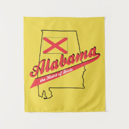 Tapete De Parede Alabama Coração de Dixie