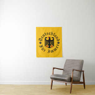 Tapete De Parede Alemanha/Deutschland Para sempre/águia negra/cruz 