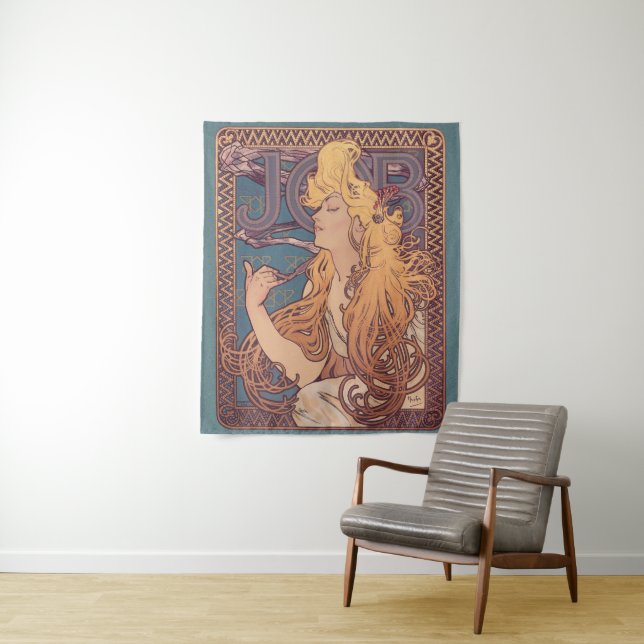 Tapete De Parede Alfonse Mucha Job Art Nouveau mulher (In Situ)