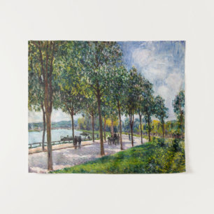 Tapete De Parede Alfred Sisley - Alamedas de Castanheiras