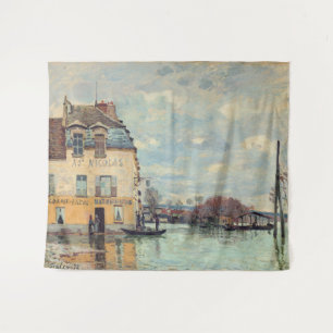 Tapete De Parede Alfred Sisley - Inundação em Port-Marly 1872