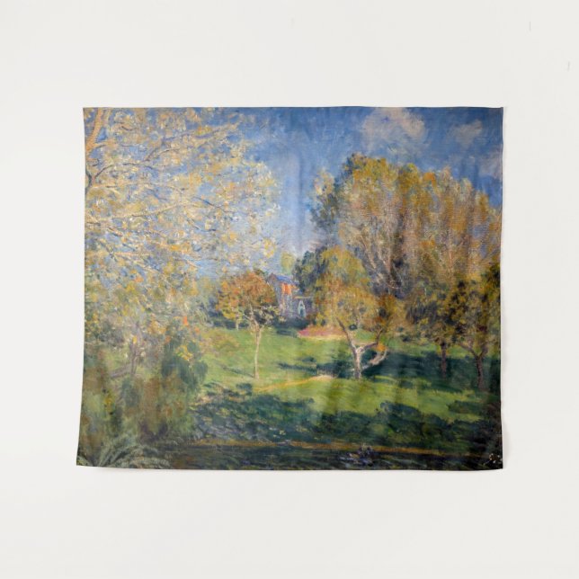 Tapete De Parede Alfred Sisley - O Jardim de Hoschede, Montgeron (Frente (Horizontal))