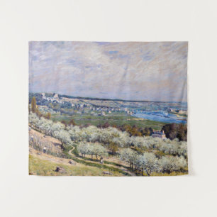Tapete De Parede Alfred Sisley - Terrace em Santo-Germain, Primaver