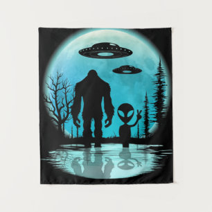 Tapete De Parede Alienígena de OVNI Bigfoot