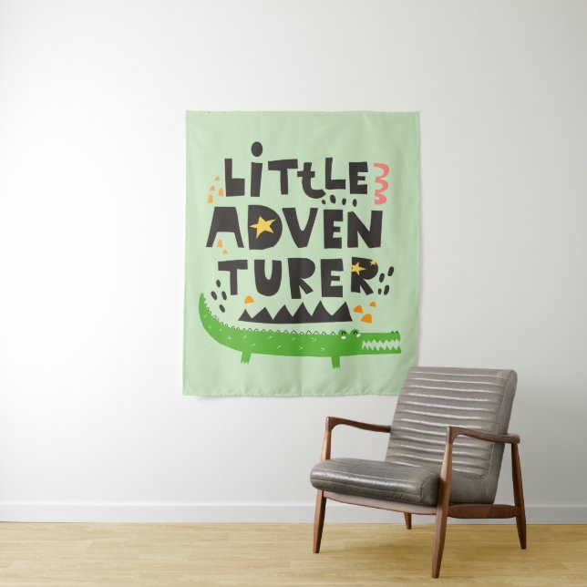 Tapete De Parede Alligador de Pequenos Aventuros (In Situ)