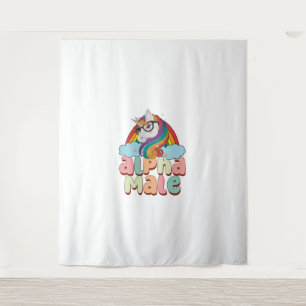 Tapete De Parede Alpha Male Ironic Unicorn 2