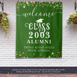 Tapete De Parede Alunos de Ano de Boas-vindas Verdes da Reunião de 