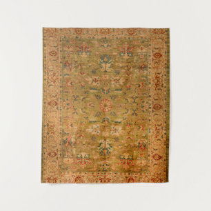 Tapete De Parede Amarelo Verde Persa Mudado 