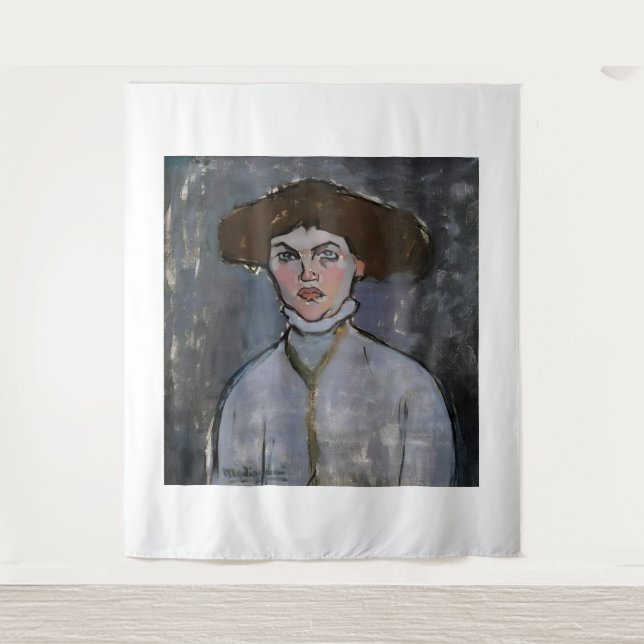 Tapete De Parede Amedeo Modigliani art painting (Frente)