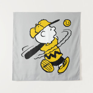 Tapete De Parede Amendoins Charlie Brown no Bat