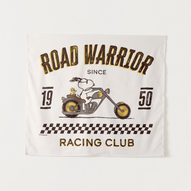 Tapete De Parede Amendoins | Guerreiros Rodoviários Snoopy & Woodst (Frente (Horizontal))