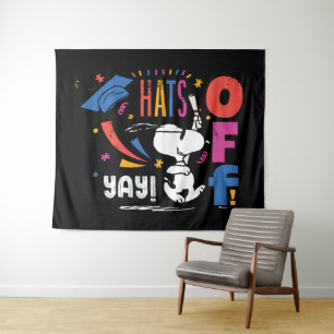 Tapete De Parede Amendoins Snoopy Chapéu Baixado Para Você Graduaçã