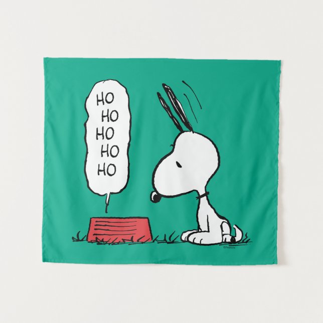 Tapete De Parede Amendoins | Snoopy Ho Ho Comida Dish (Frente (Horizontal))