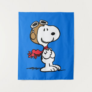 Tapete De Parede Amendoins   Snoopy O Áce Voador