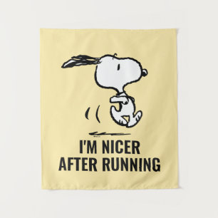 Tapete De Parede Amendoins   Snoopy Running
